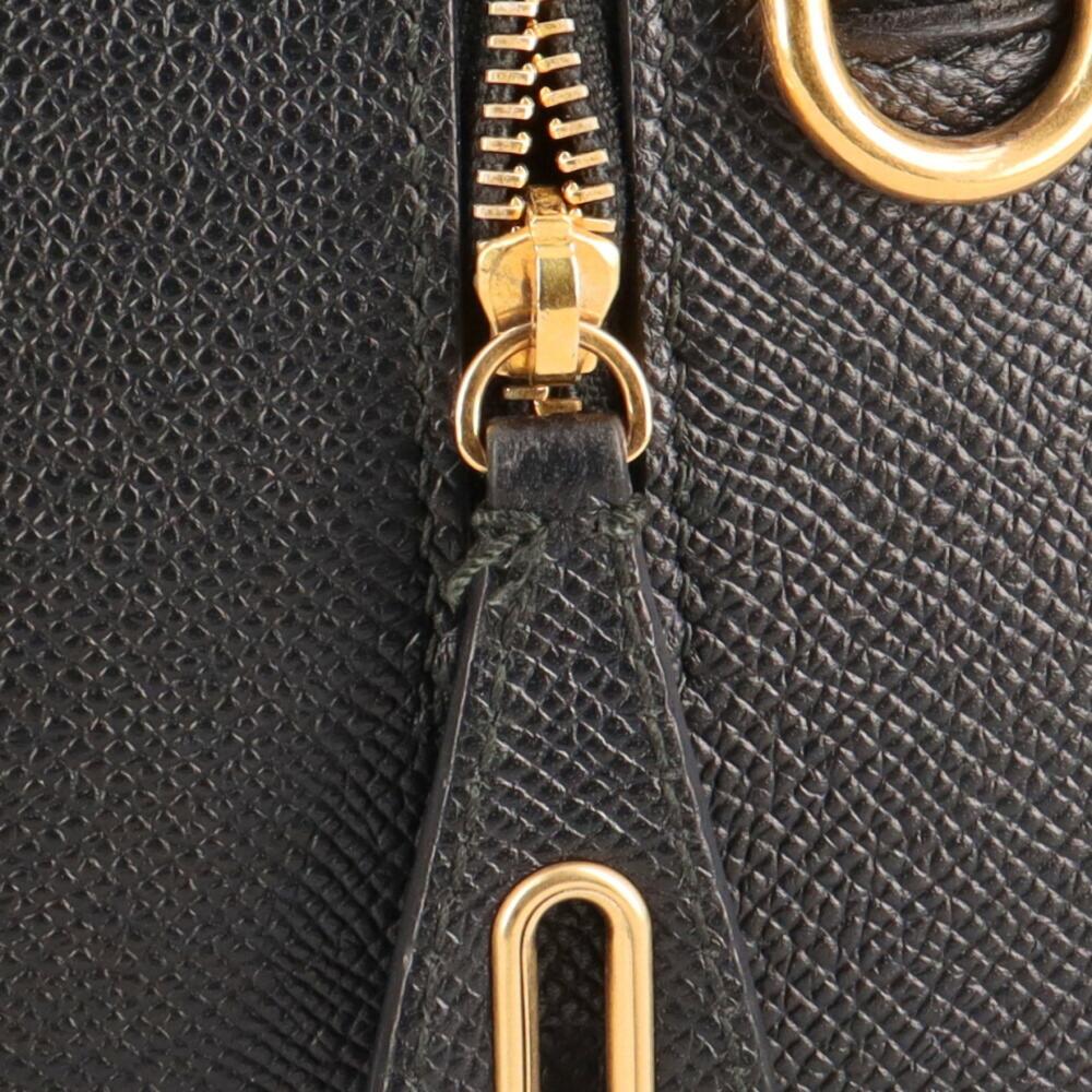 Black Leather Balenciaga Handbag