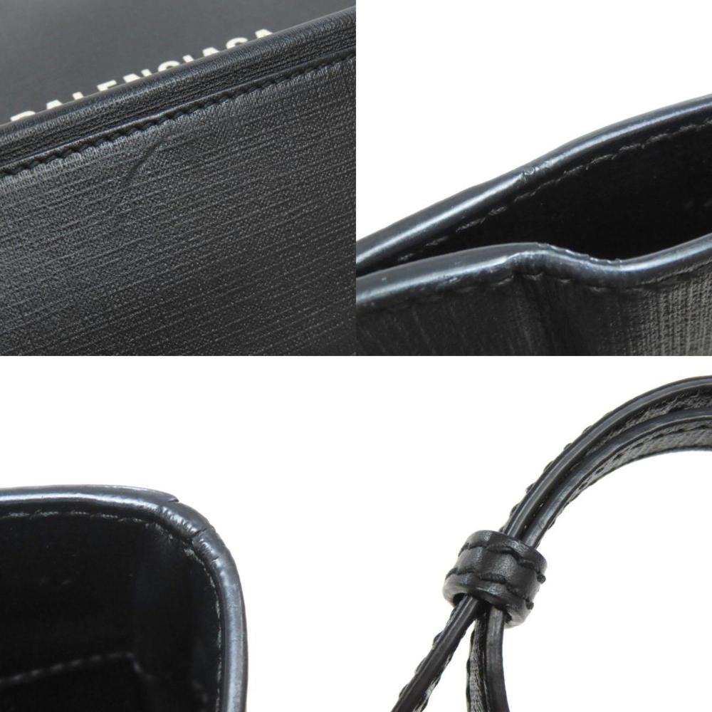 Black Leather Balenciaga Tote