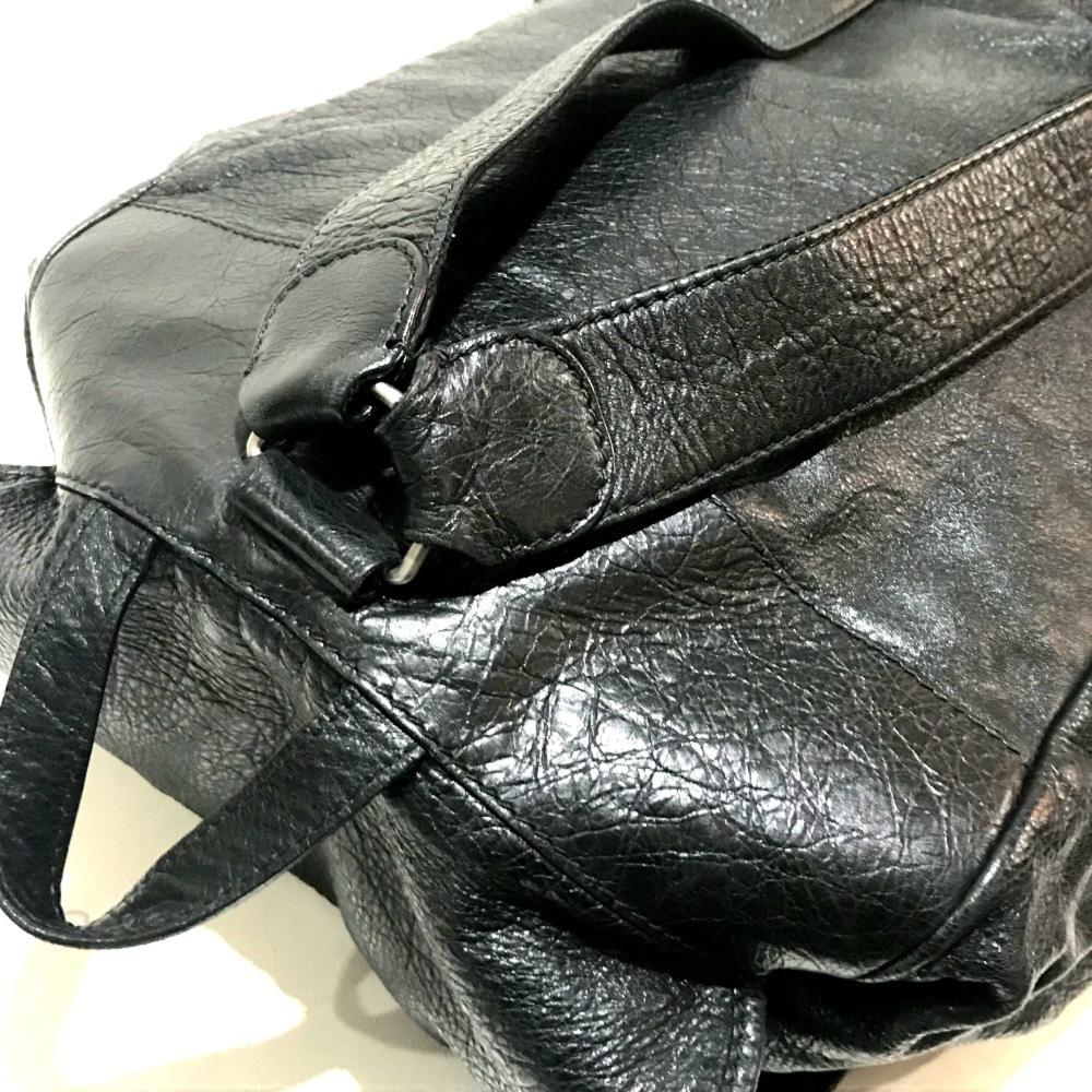 Black Leather Balenciaga Backpack