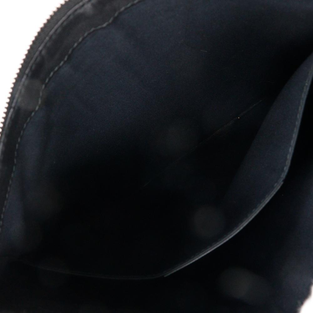 Black Leather Balenciaga Clutch