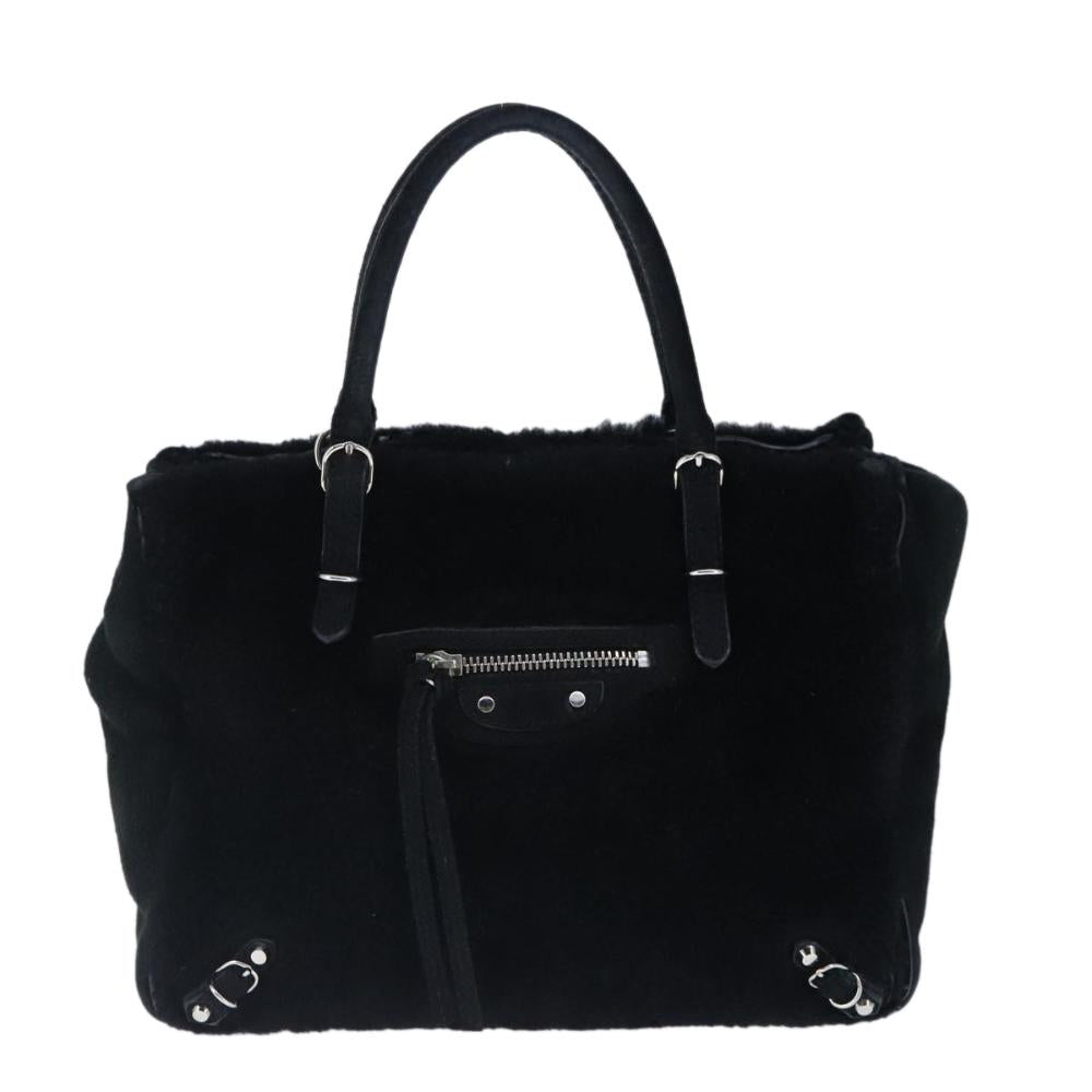 Black Suede Balenciaga Handbag