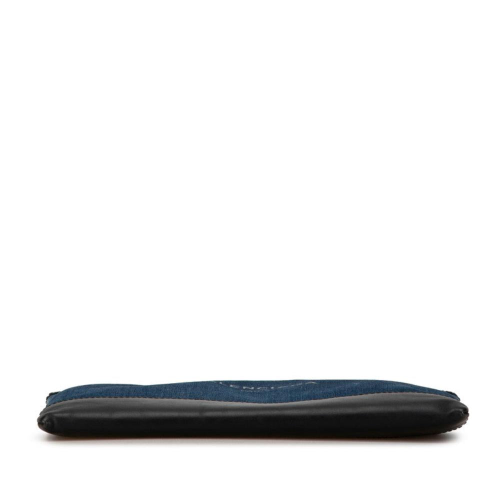 Blue Canvas Balenciaga Clutch
