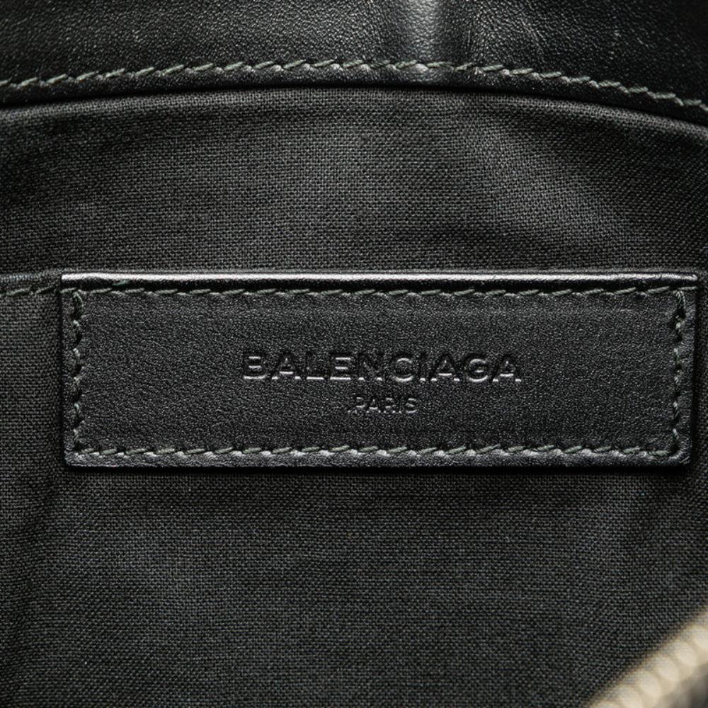 Blue Canvas Balenciaga Clutch