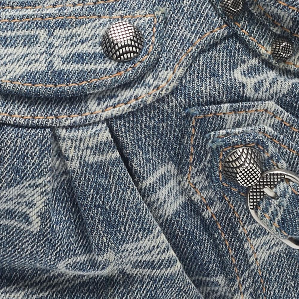 Blue Denim Balenciaga Shoulder Bag