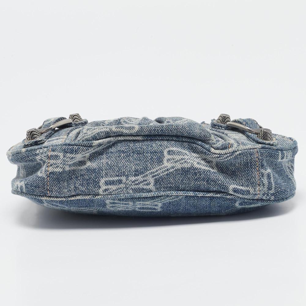 Blue Denim Balenciaga Shoulder Bag