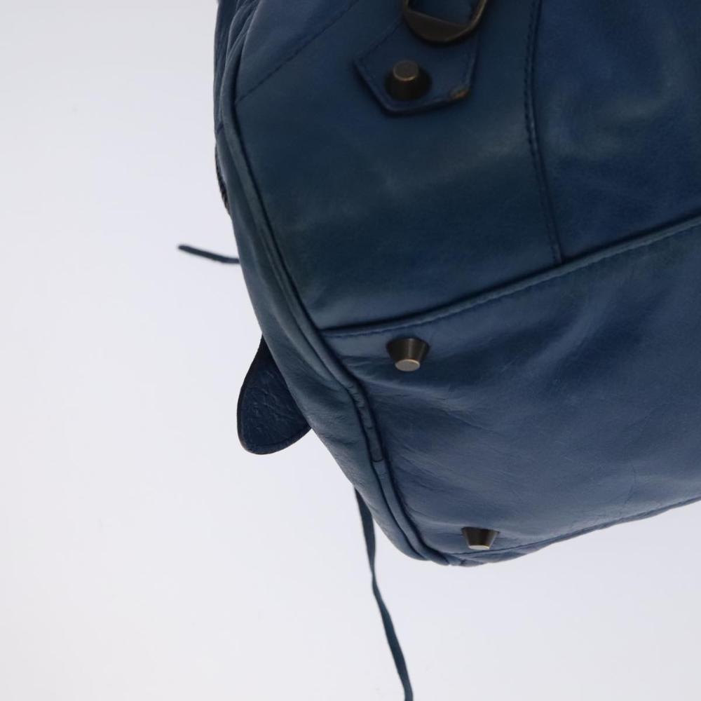 Blue Leather Balenciaga Handbag