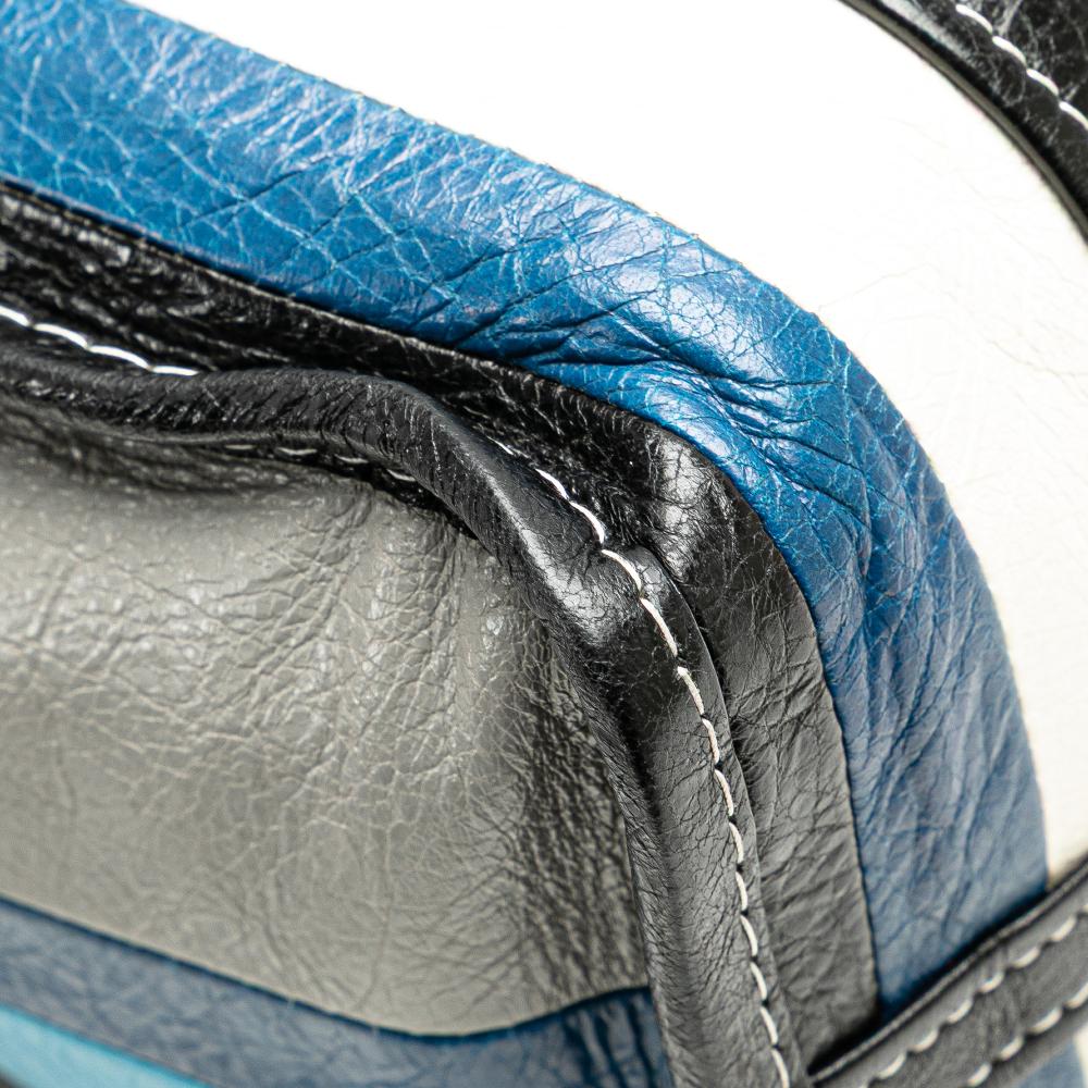 Blue Leather Balenciaga Shopper