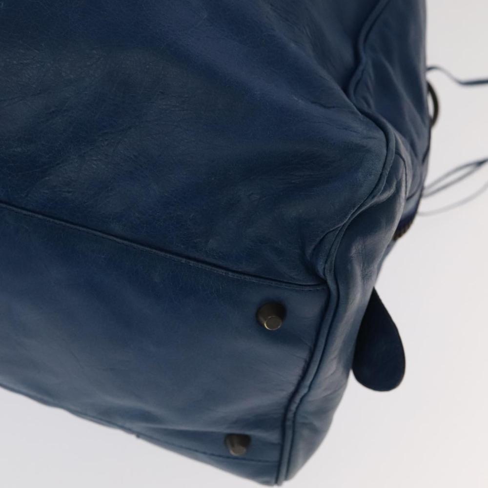 Blue Leather Balenciaga Handbag