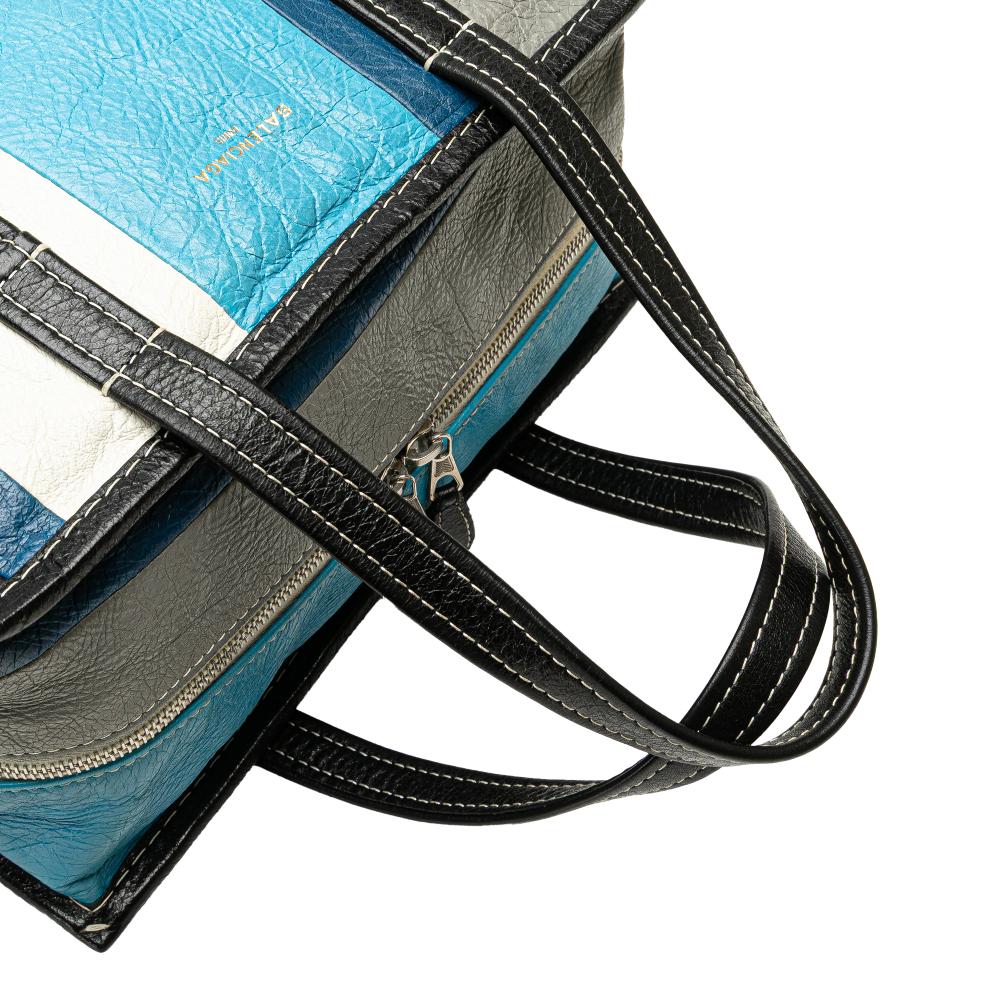 Blue Leather Balenciaga Shopper