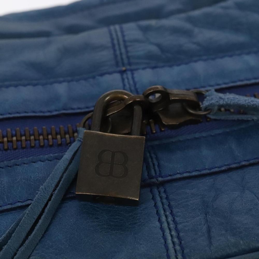 Blue Leather Balenciaga Handbag