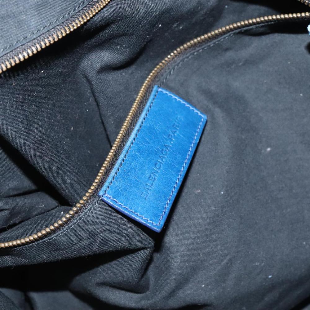 Blue Leather Balenciaga Handbag