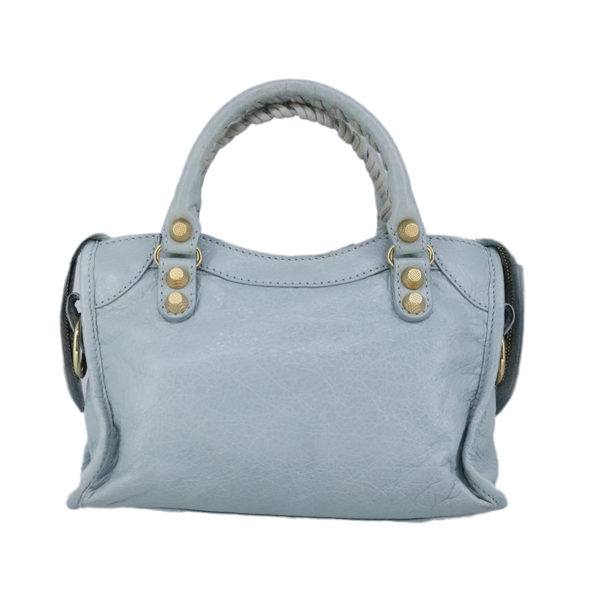 Blue Leather Balenciaga City