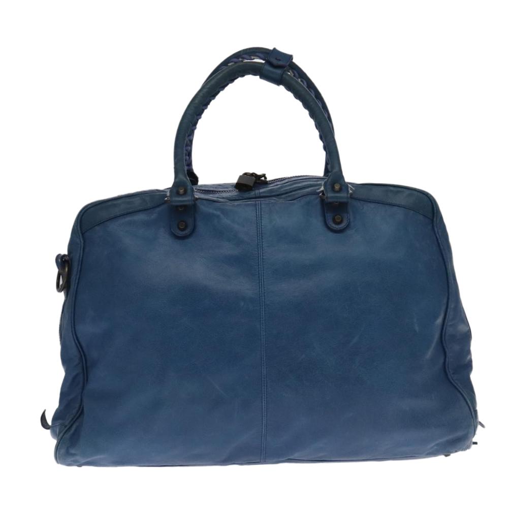 Blue Leather Balenciaga Handbag