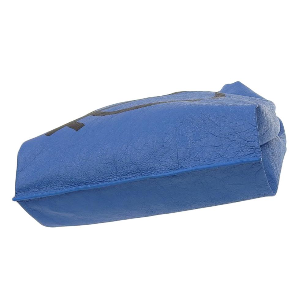 Blue Leather Balenciaga Shopper