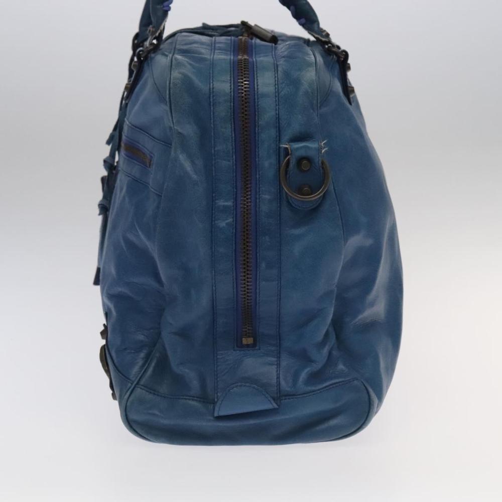 Blue Leather Balenciaga Handbag