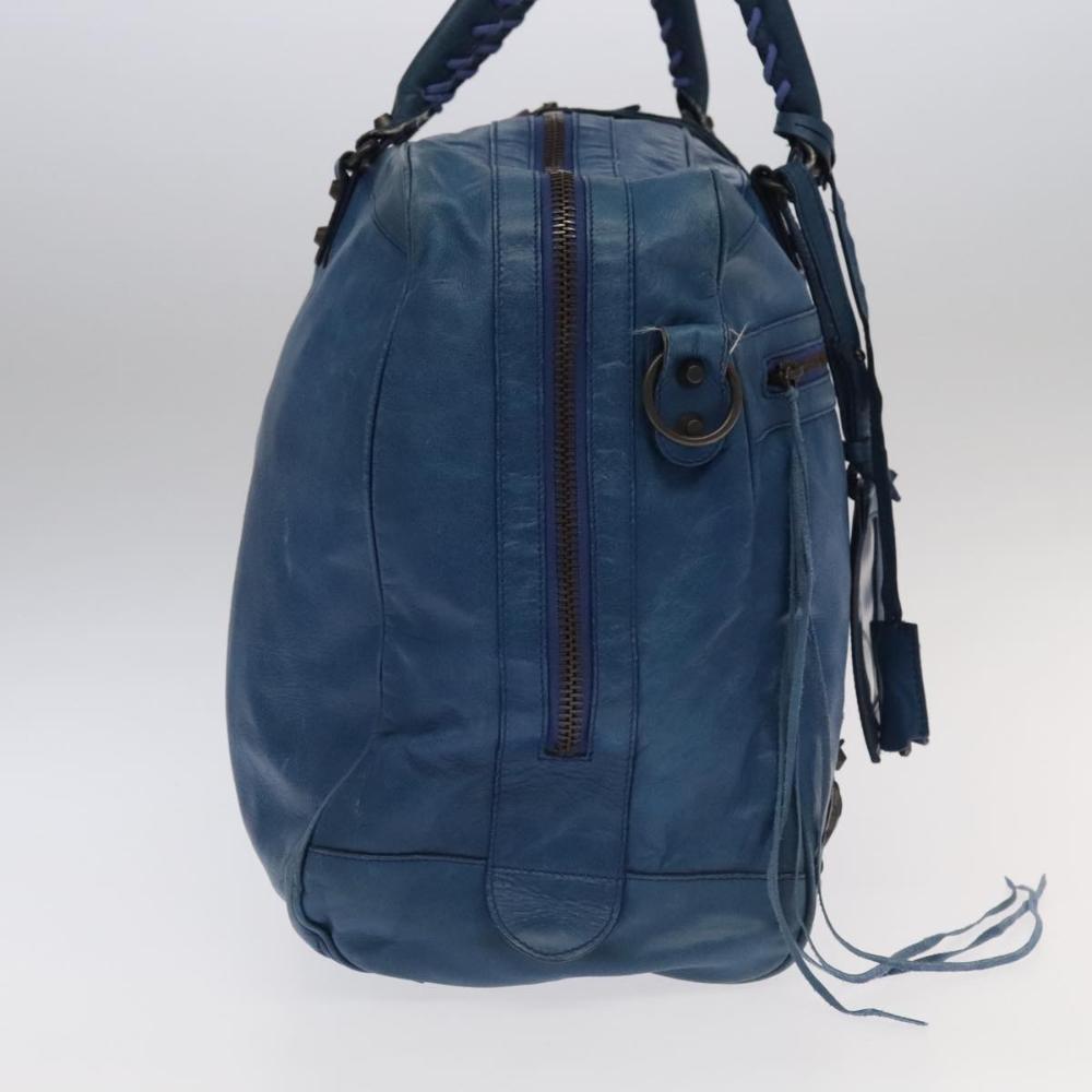 Blue Leather Balenciaga Handbag