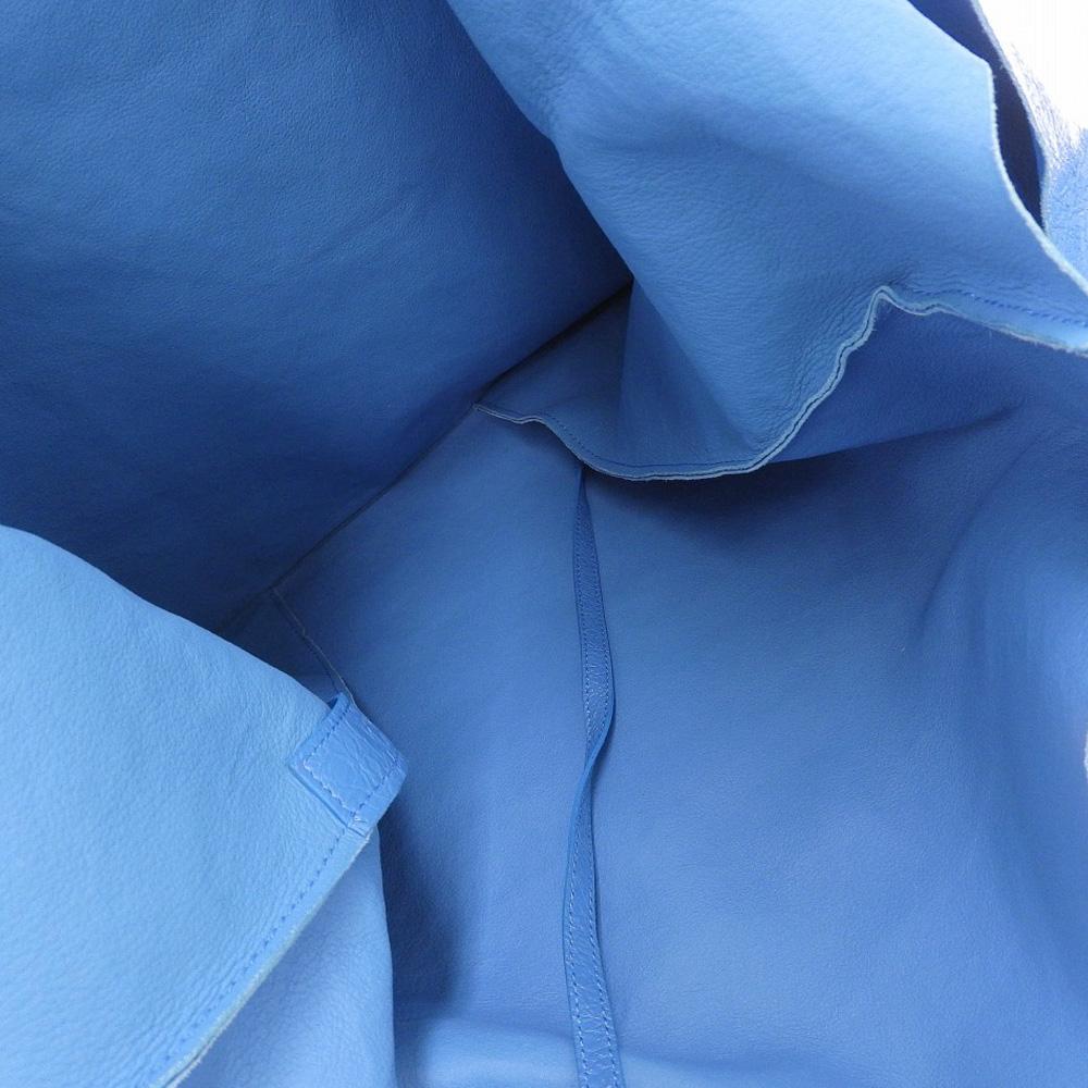 Blue Leather Balenciaga Shopper