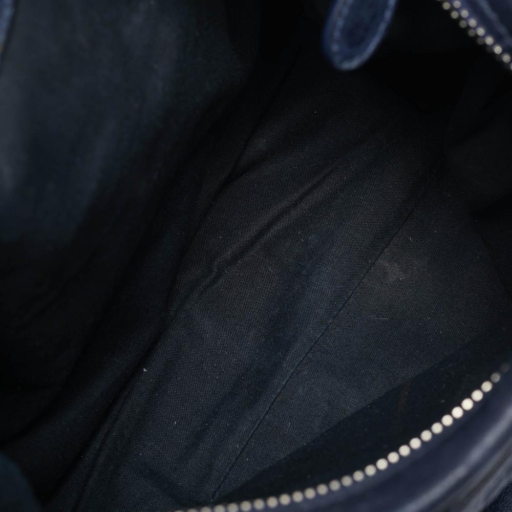 Blue Leather Balenciaga Tote