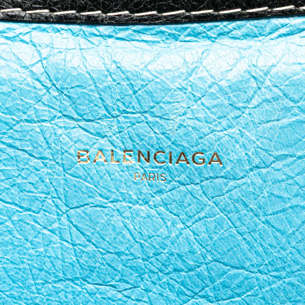Blue Leather Balenciaga Shopper