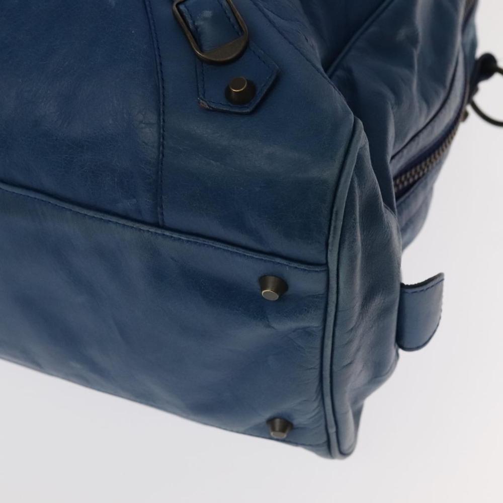 Blue Leather Balenciaga Handbag
