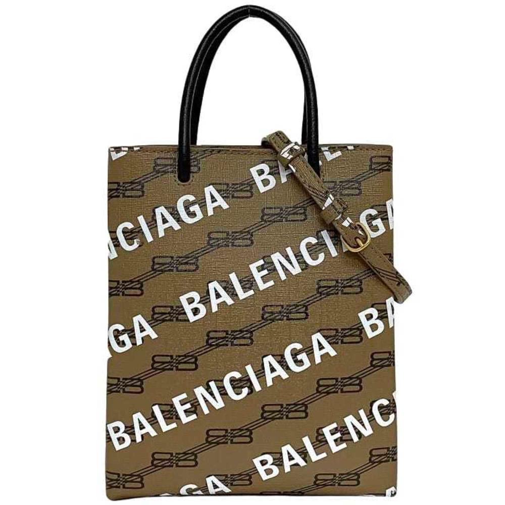 Brown Fabric Balenciaga Shoulder Bag