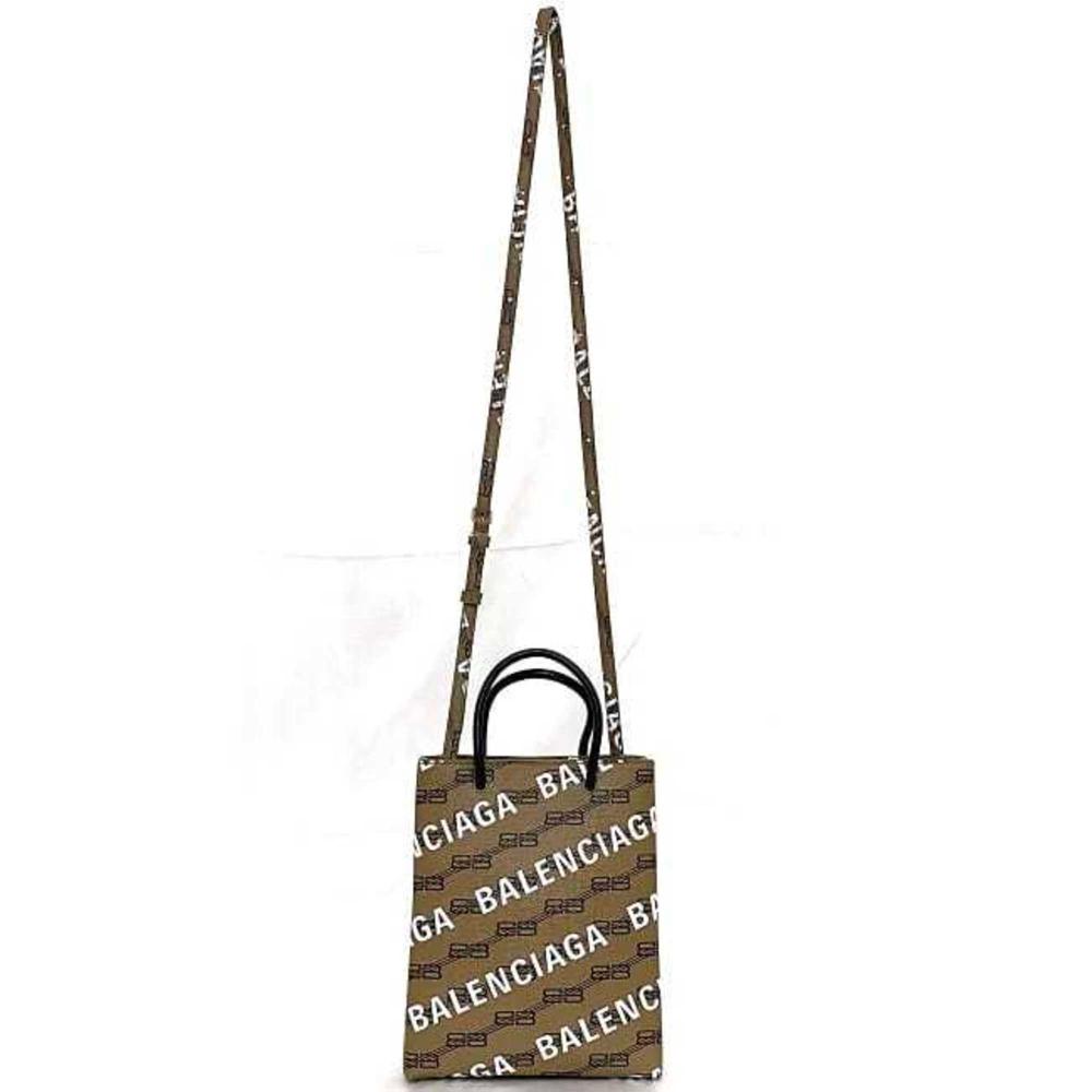 Brown Fabric Balenciaga Shoulder Bag