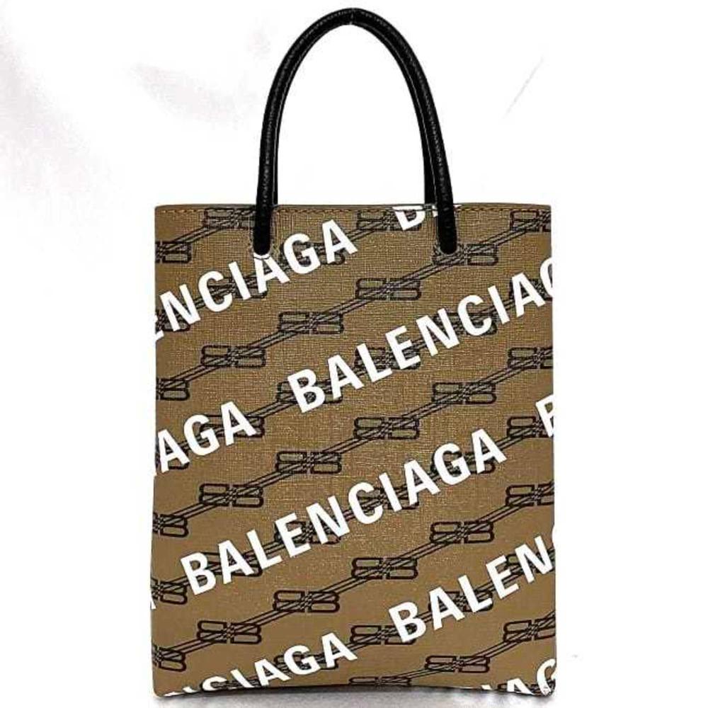 Brown Fabric Balenciaga Shoulder Bag
