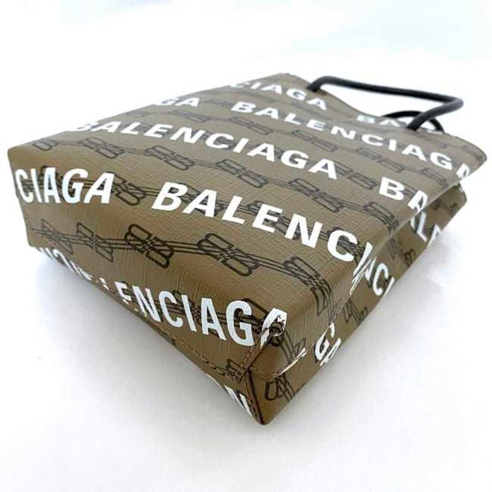 Brown Fabric Balenciaga Shoulder Bag