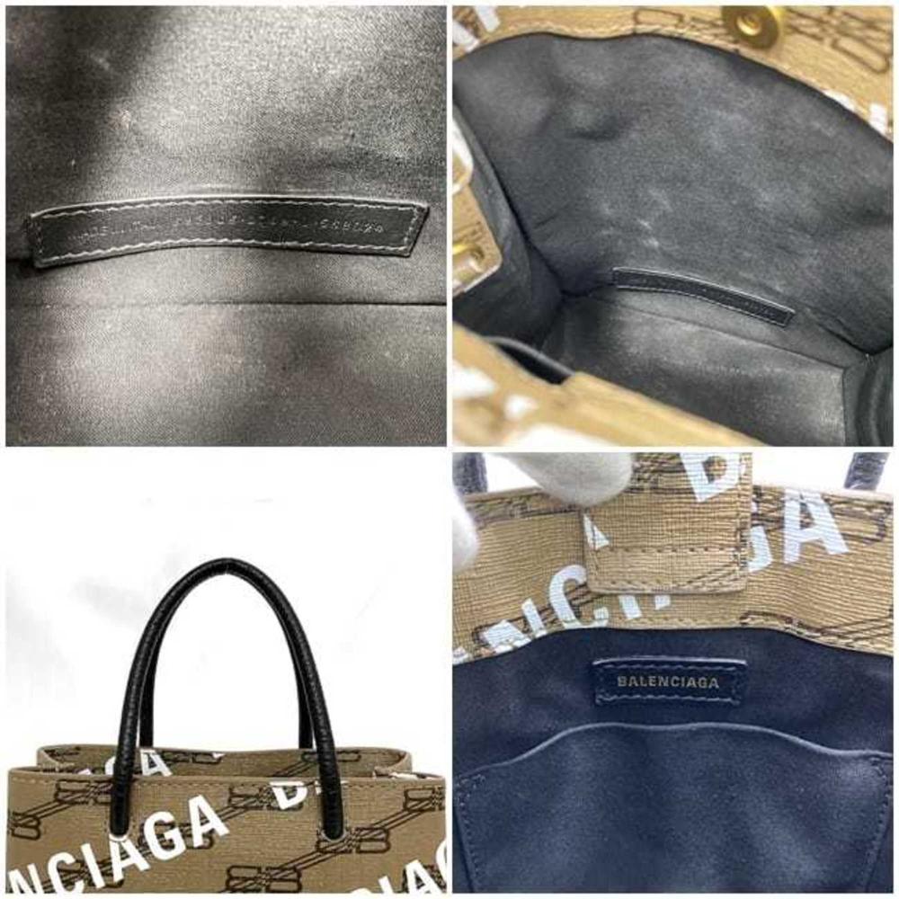 Brown Fabric Balenciaga Shoulder Bag