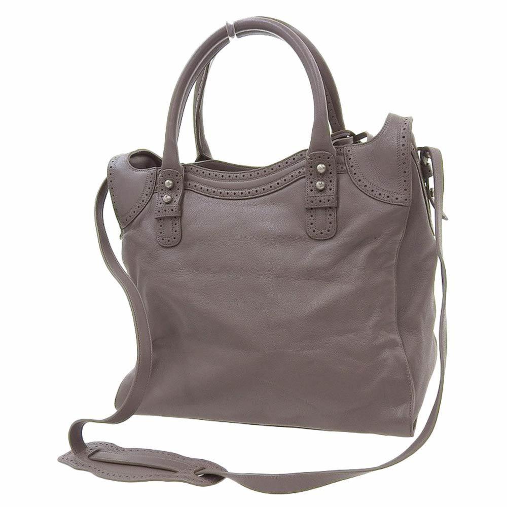 Brown Leather Balenciaga Handbag