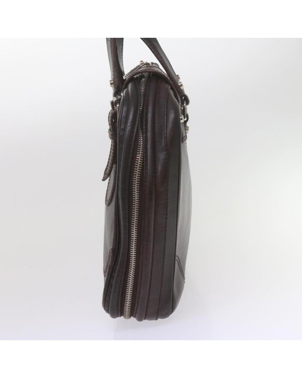 Brown Leather Balenciaga Briefcase