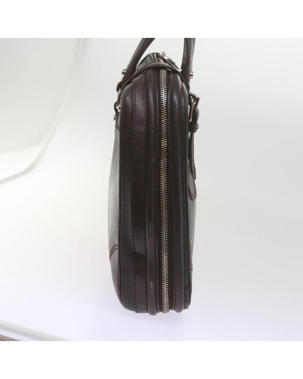 Brown Leather Balenciaga Briefcase