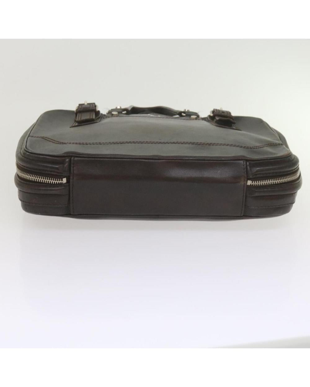 Brown Leather Balenciaga Briefcase