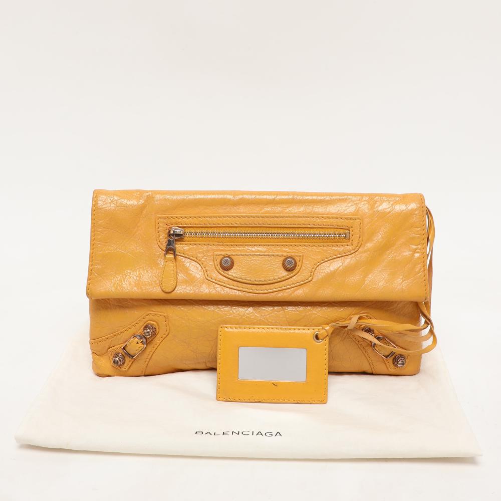 Brown Leather Balenciaga Clutch