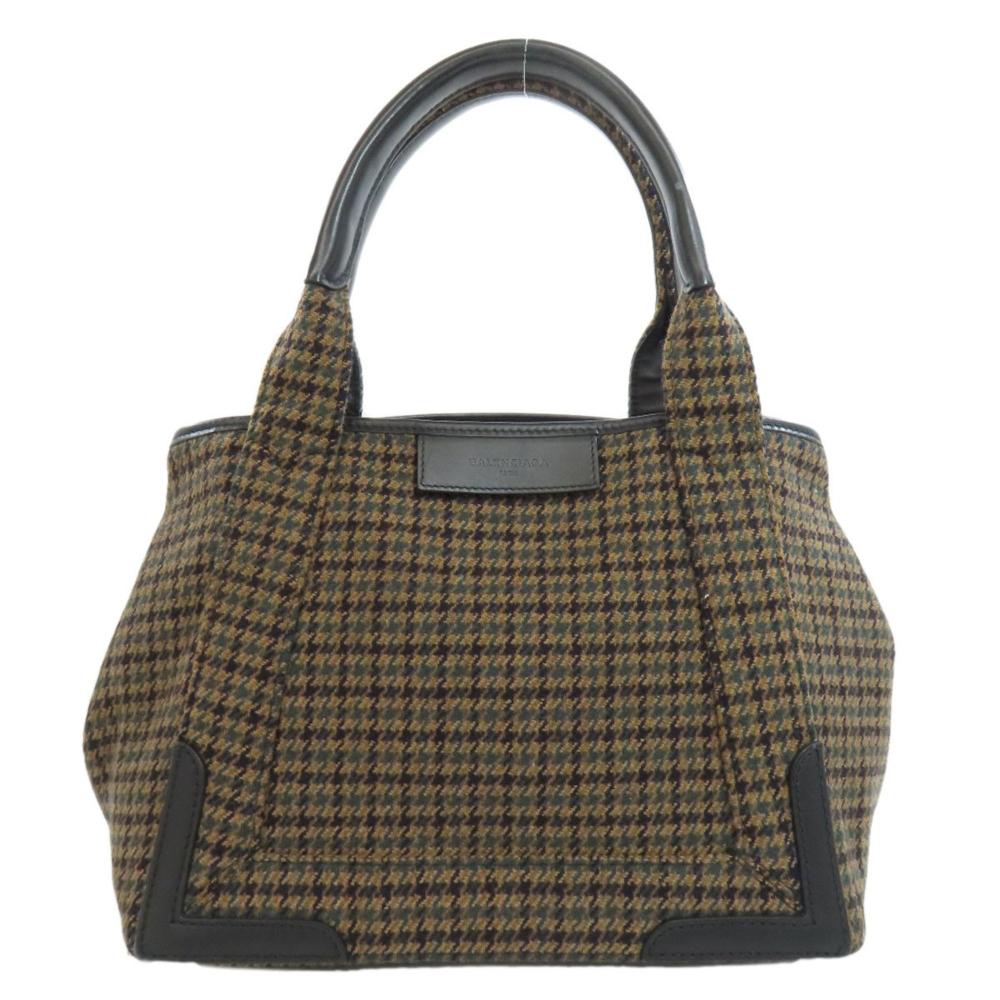 Brown Wool Balenciaga Cabas