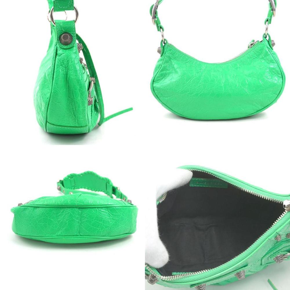 Green Fabric Balenciaga Shoulder Bag