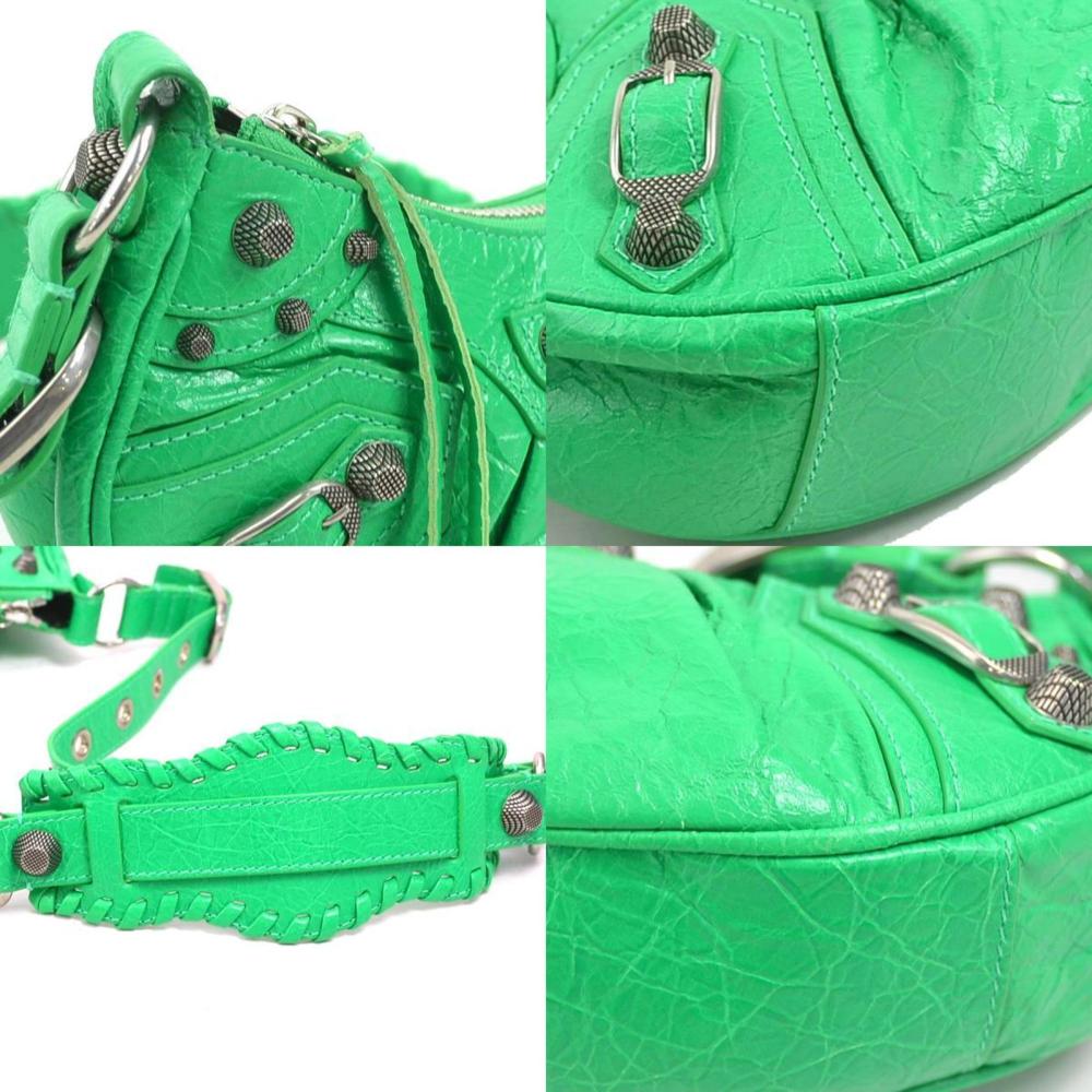 Green Fabric Balenciaga Shoulder Bag