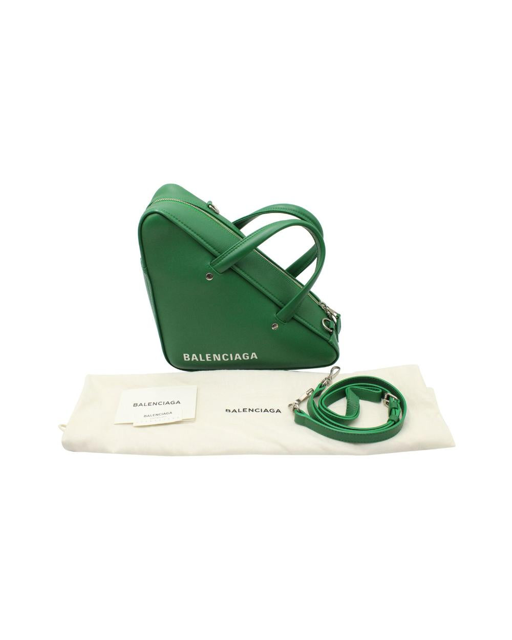 Green Leather Balenciaga Handbag