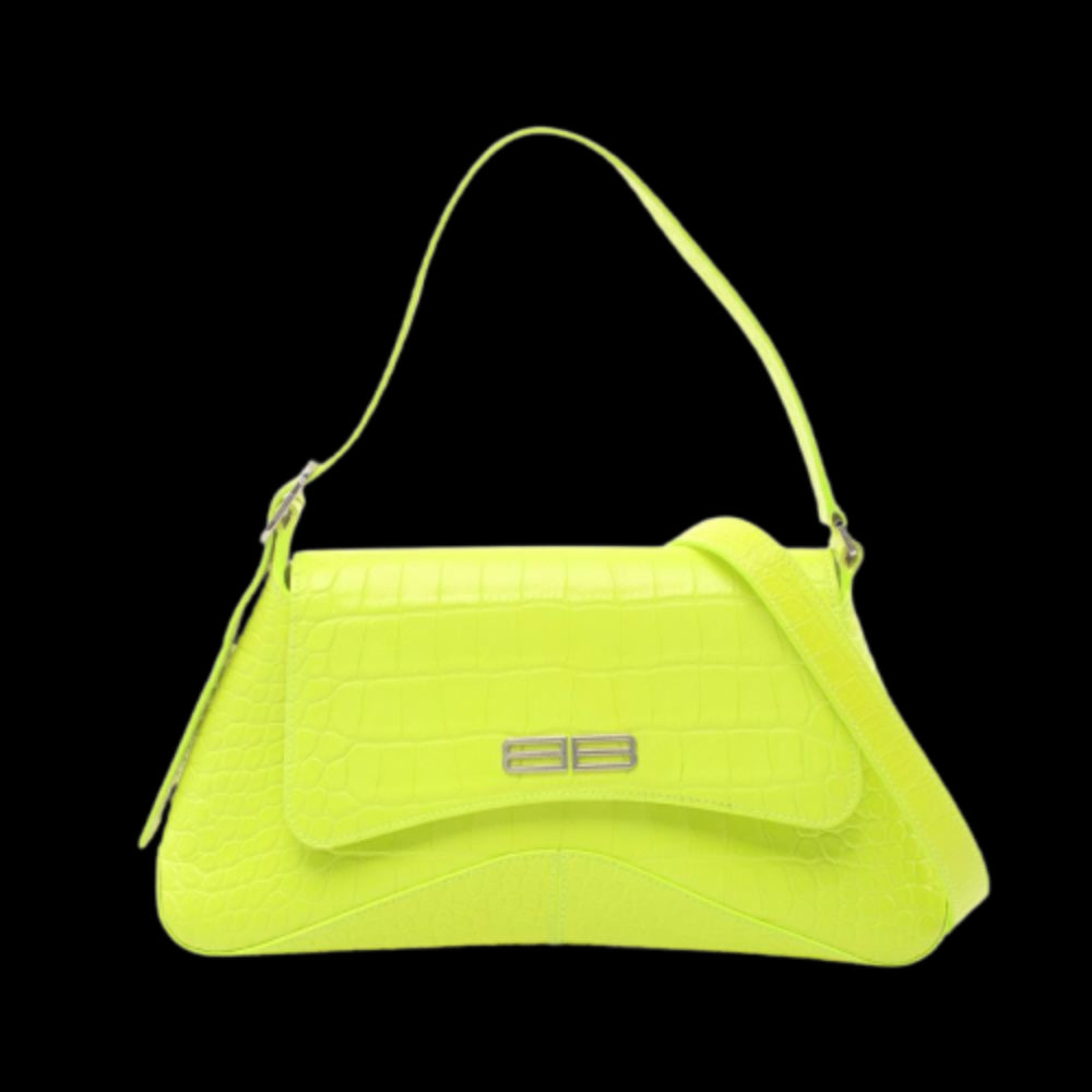 Green Leather Balenciaga Crossbody Bag