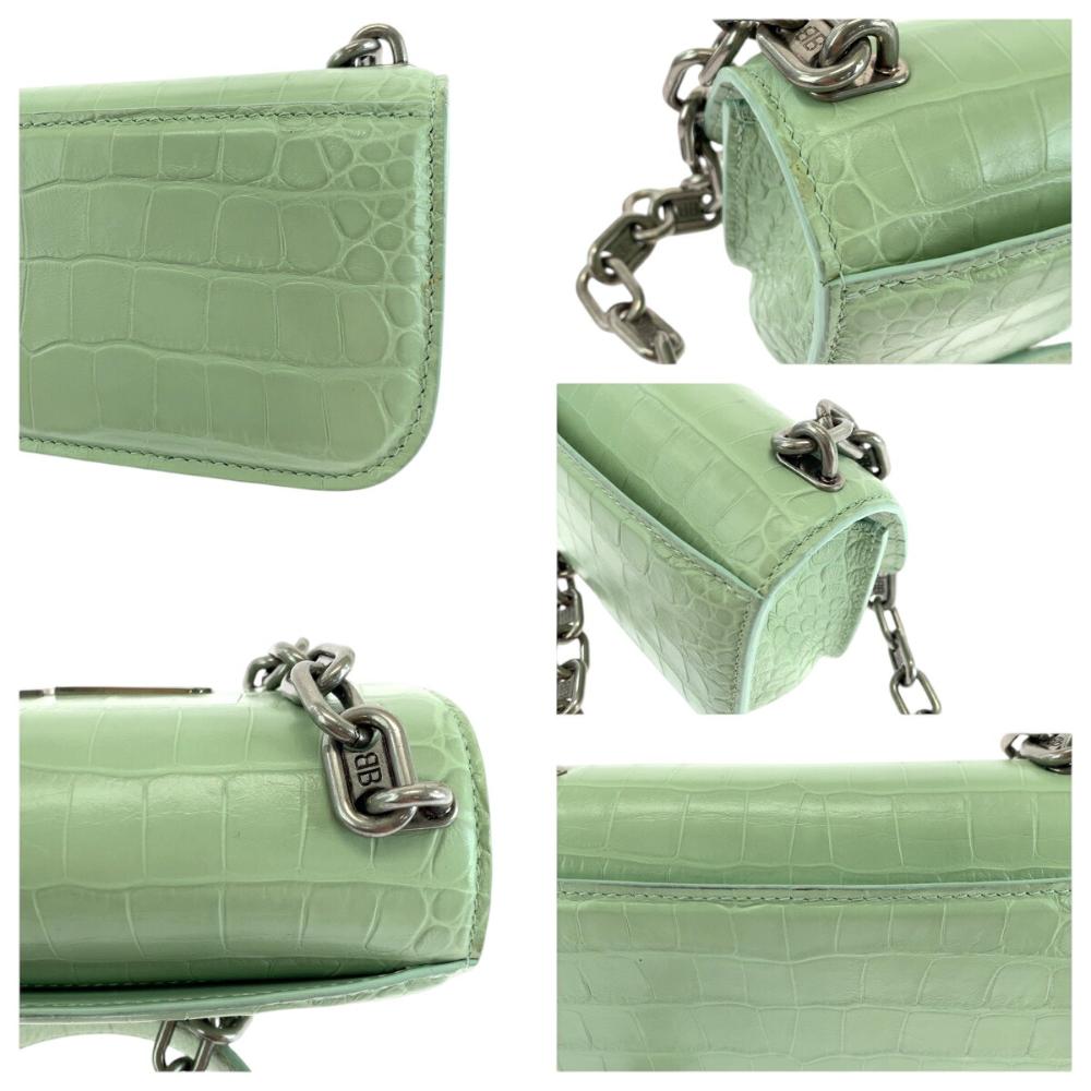 Green Leather Balenciaga Shoulder Bag