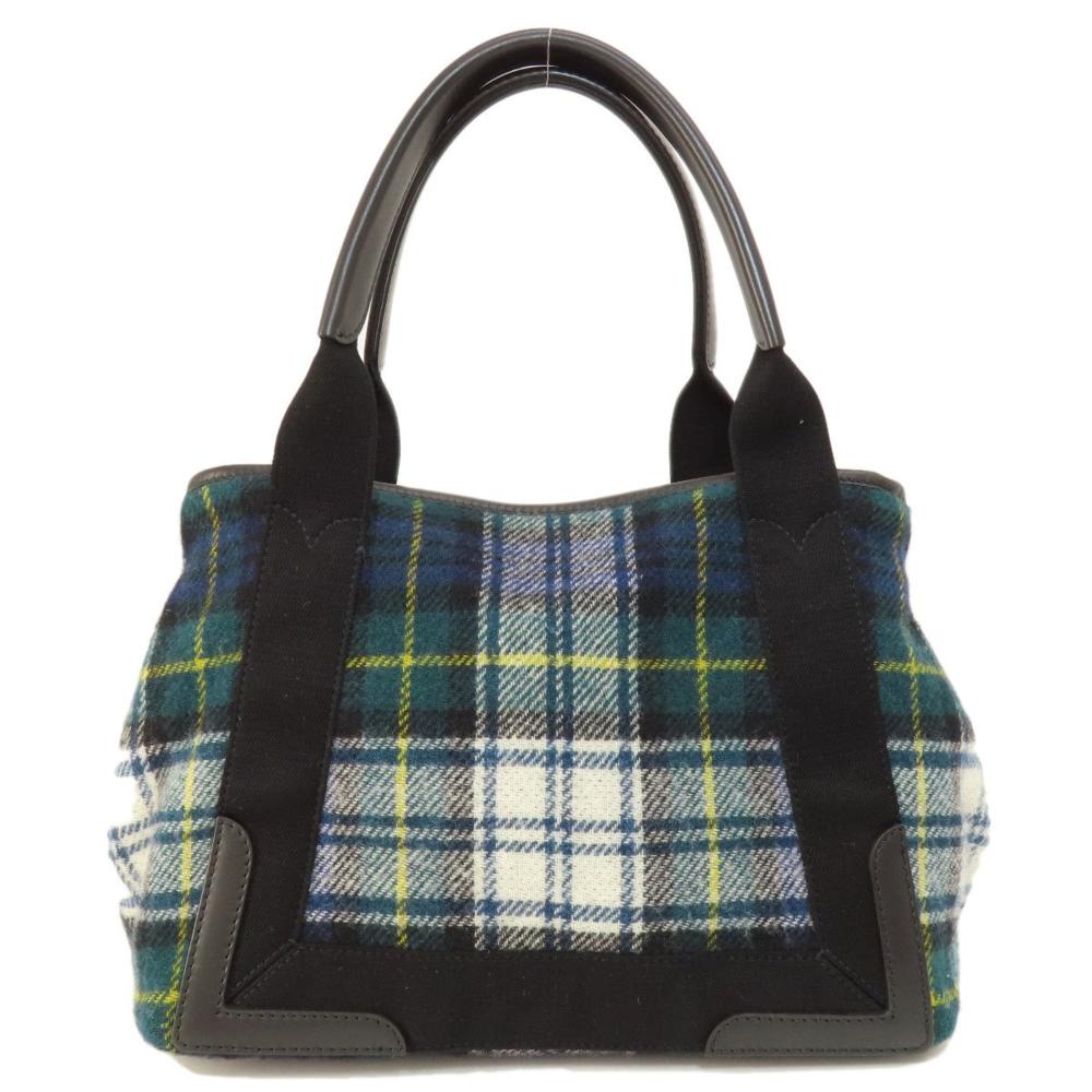 Green Wool Balenciaga Cabas