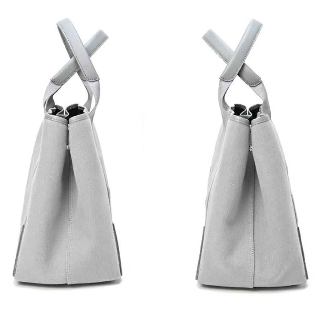 Grey Canvas Balenciaga Cabas