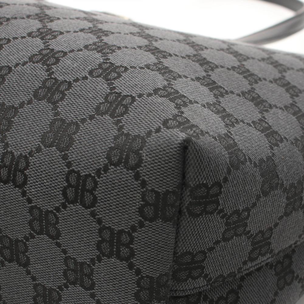 Grey Canvas Balenciaga Tote