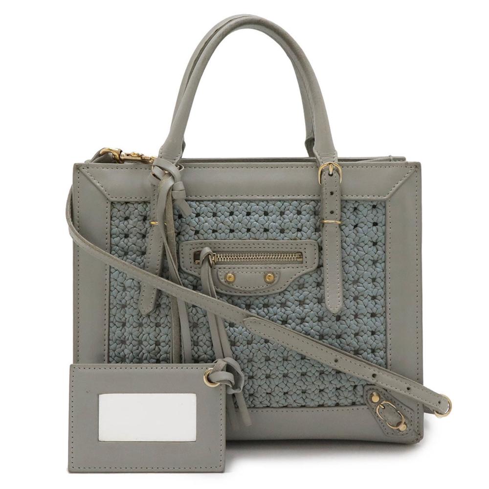 Grey Fabric Balenciaga Tote