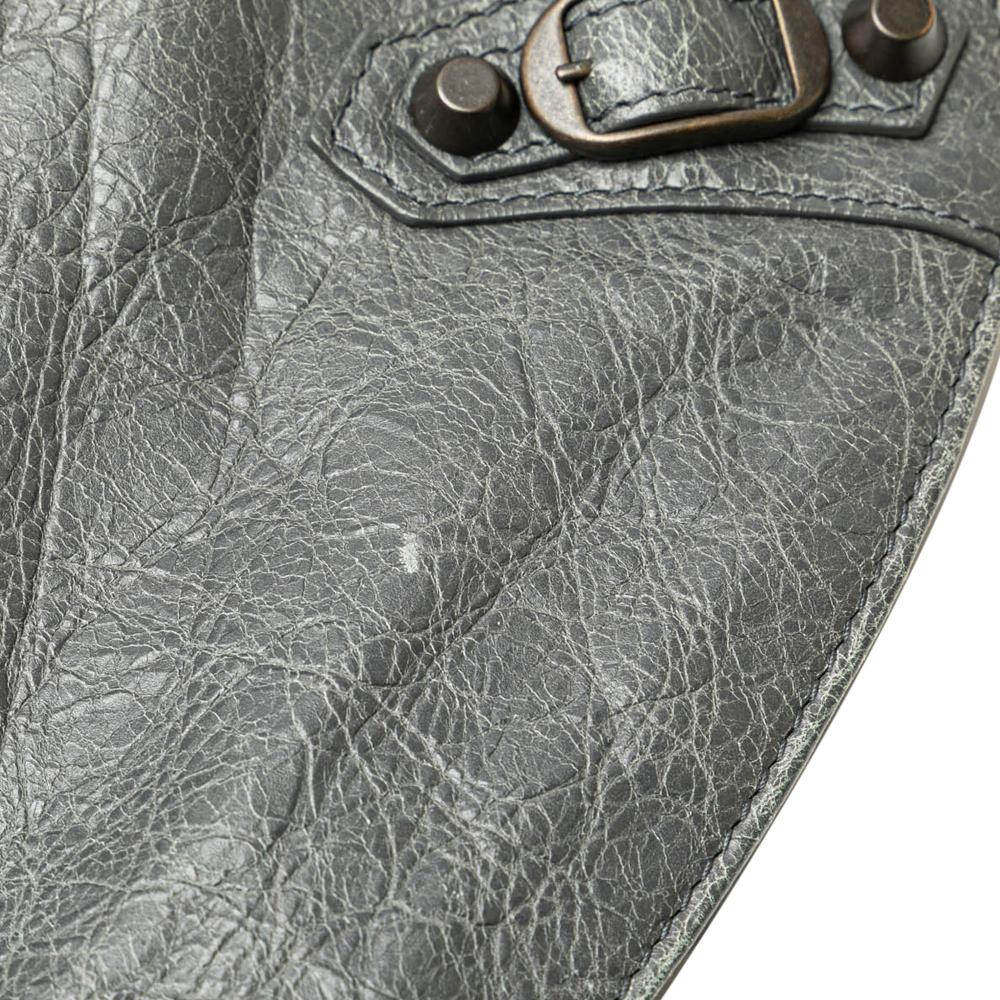 Grey Leather Balenciaga Crossbody Bag