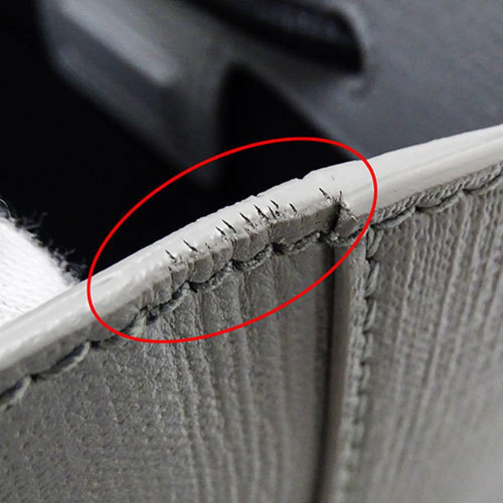 Grey Leather Balenciaga Tote