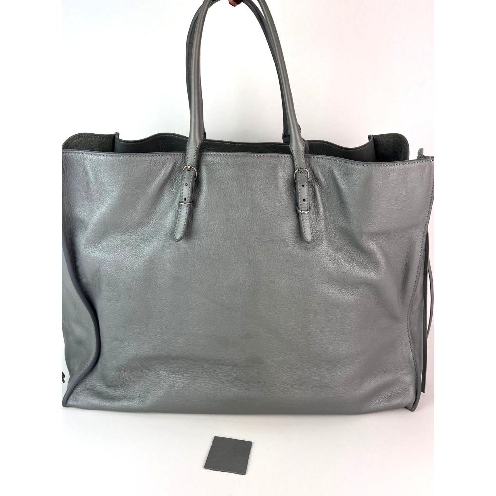 Grey Leather Balenciaga Shoulder Bag