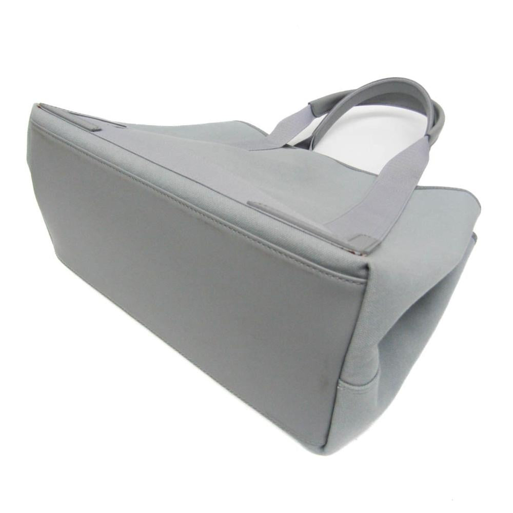 Grey Leather Balenciaga Cabas