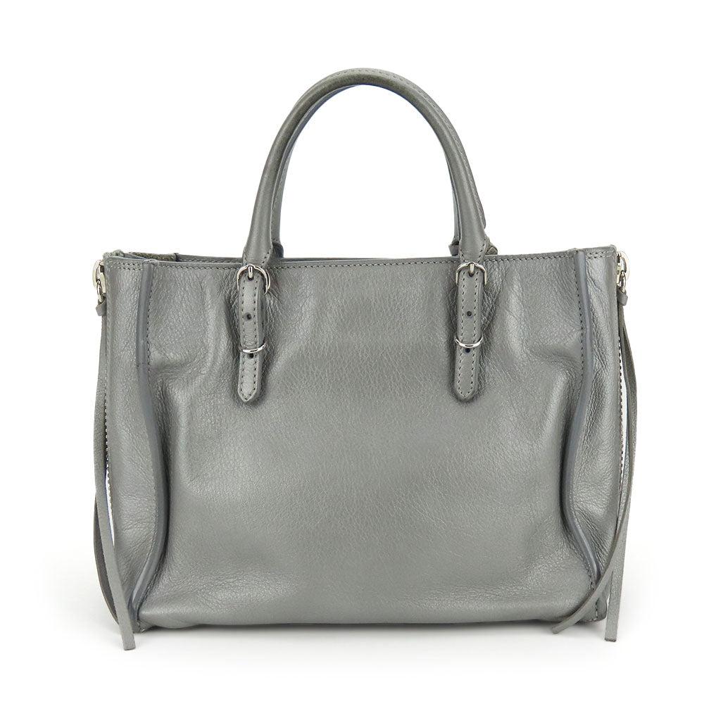 Grey Leather Balenciaga Handbag