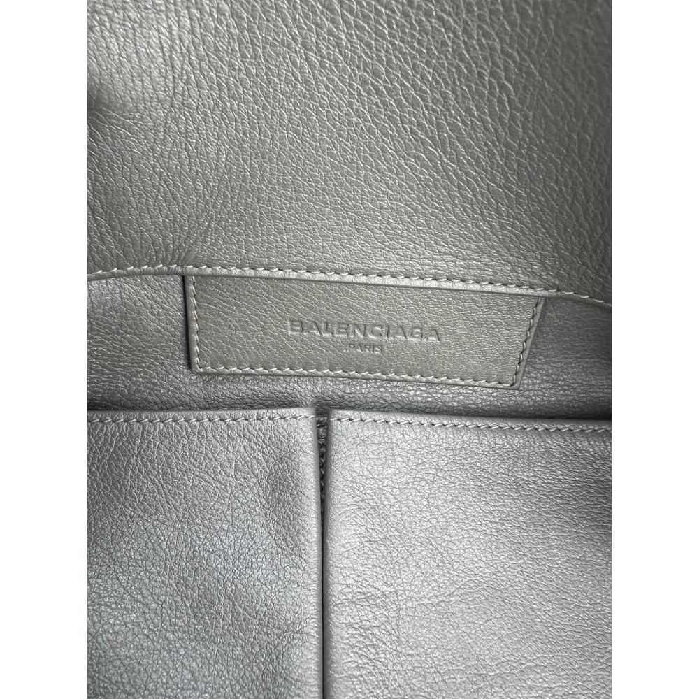 Grey Leather Balenciaga Shoulder Bag